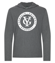 Load image into Gallery viewer, Yarmouth Gateways Koi Cotton Long Sleeve Hooded Tee Adult