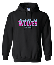 Load image into Gallery viewer, Wolves Twill Embroidered Adult Hoodie