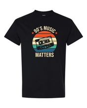 Load image into Gallery viewer, 90's Music Matters MEN'S/UNISEX CUT T-Shirt Clearance
