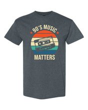 Load image into Gallery viewer, 90's Music Matters MEN'S/UNISEX CUT T-Shirt Clearance

