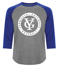 Load image into Gallery viewer, Adult Yarmouth Gateways  3/4 sleeve Baseball shirt Tax Free Sale
