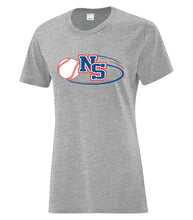 Load image into Gallery viewer, Baseball NS Ladies Cotton Tee
