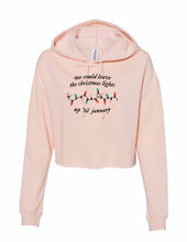 Load image into Gallery viewer, We Could Leave The Lights Up Adult Cropped Hoodie
