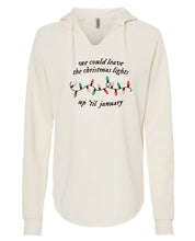 Load image into Gallery viewer, We Could Leave The Lights Up Women's Hooded Sweatshirt

