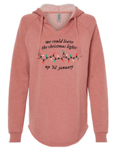 Load image into Gallery viewer, We Could Leave The Lights Up Women's Hooded Sweatshirt
