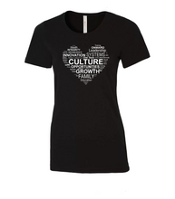 Load image into Gallery viewer, Ladies Graphic Tees Black Various Sayings
