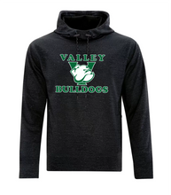 Load image into Gallery viewer, Valley Bulldogs Dry Tech Water Resistant Fleece Hoodie
