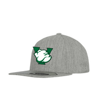 Load image into Gallery viewer, Bulldogs Football Flat Visor Flexfit Hat
