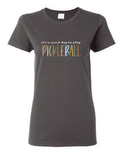 Load image into Gallery viewer, Pickleball It's A Good Day To Play Adult Ladies Tee

