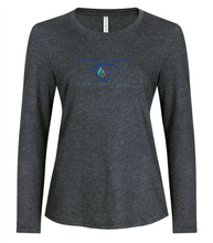 Load image into Gallery viewer, New Vision RING SPUN LONG SLEEVE LADIES' TEE (Left Chest or Full Front Logo)
