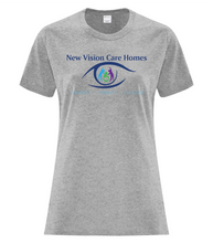 Load image into Gallery viewer, New Vision - Cotton Ladies' Tee (Full Front Logo)
