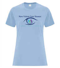 Load image into Gallery viewer, New Vision - Cotton Ladies' Tee (Full Front Logo)
