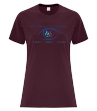 Load image into Gallery viewer, New Vision - Cotton Ladies' Tee (Full Front Logo)
