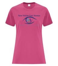 Load image into Gallery viewer, New Vision - Cotton Ladies' Tee (Full Front Logo)
