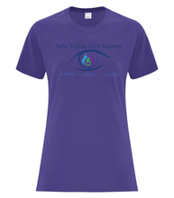 Load image into Gallery viewer, New Vision - Cotton Ladies' Tee (Full Front Logo)
