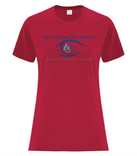 Load image into Gallery viewer, New Vision - Cotton Ladies' Tee (Full Front Logo)
