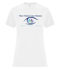 Load image into Gallery viewer, New Vision - Cotton Ladies' Tee (Full Front Logo)
