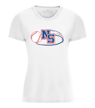 Load image into Gallery viewer, Baseball NS Adult Ladies Polyester Tee
