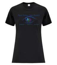 Load image into Gallery viewer, New Vision - Cotton Ladies' Tee (Full Front Logo)
