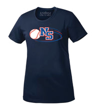 Load image into Gallery viewer, Baseball NS Adult Ladies Polyester Tee
