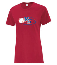 Load image into Gallery viewer, Baseball NS Ladies Cotton Tee
