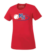 Load image into Gallery viewer, Baseball NS Adult Ladies Polyester Tee
