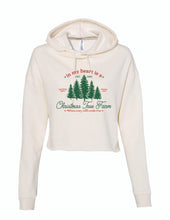 Load image into Gallery viewer, Taylor's Christmas Tree Farm Adult Cropped Hoodie
