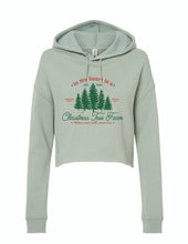 Load image into Gallery viewer, Taylor's Christmas Tree Farm Adult Cropped Hoodie
