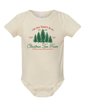 Load image into Gallery viewer, Taylor's Christmas Tree Farm Infant Onesie

