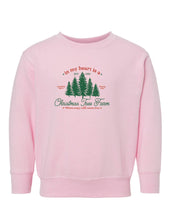 Load image into Gallery viewer, Taylor's Christmas Tree Farm Toddler Crewneck Sweatshirt
