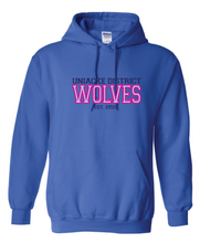 Load image into Gallery viewer, Wolves Twill Embroidered Adult Hoodie
