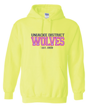 Load image into Gallery viewer, Wolves Twill Embroidered Adult Hoodie
