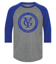 Load image into Gallery viewer, Youth Yarmouth Gateways 3/4 Sleeve Baseball Shirt
