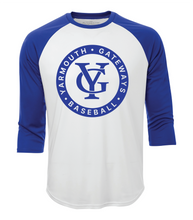 Load image into Gallery viewer, Adult Yarmouth Gateways  3/4 sleeve Baseball shirt
