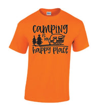 Load image into Gallery viewer, Camping is my Happy Place Youth T-shirts
