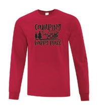 Load image into Gallery viewer, Camping Is My Happy Place Long Sleeves
