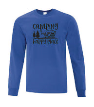 Load image into Gallery viewer, Camping Is My Happy Place Long Sleeves
