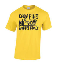Load image into Gallery viewer, Camping is my Happy Place Youth T-shirts
