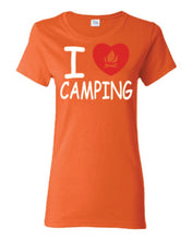 Load image into Gallery viewer, I Love Camping Ladies T-shirts

