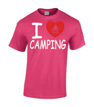Load image into Gallery viewer, I Love Camping T-shirts
