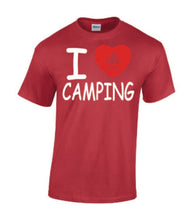 Load image into Gallery viewer, I Love Camping T-shirts
