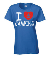 Load image into Gallery viewer, I Love Camping Ladies T-shirts
