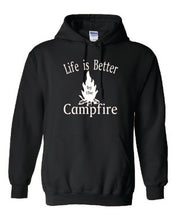 Load image into Gallery viewer, Life Is Better By The Campfire Hoodies White Letters
