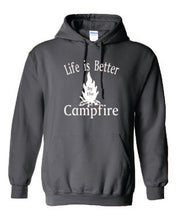 Load image into Gallery viewer, Life Is Better By The Campfire Hoodies White Letters
