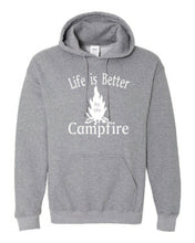 Load image into Gallery viewer, Life Is Better By The Campfire Hoodies White Letters

