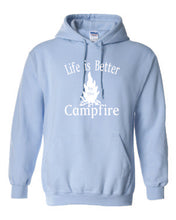 Load image into Gallery viewer, Life Is Better By The Campfire Hoodies White Letters
