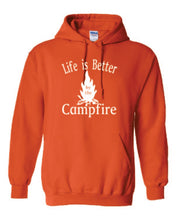 Load image into Gallery viewer, Life Is Better By The Campfire Hoodies White Letters

