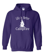 Load image into Gallery viewer, Life Is Better By The Campfire Hoodies White Letters
