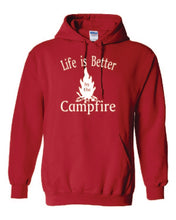 Load image into Gallery viewer, Life Is Better By The Campfire Hoodies White Letters
