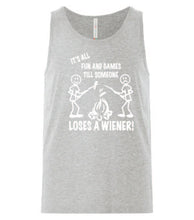Load image into Gallery viewer, It's all Fun and Games Tanks White Letters
